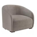 Ver imagem 1 de Poltrona Decorativa Estofada Recepção Julia Suede Cappuccino - Lm Decor