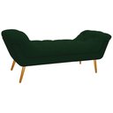 Ver imagem 3 de Kit Cabeceira Calçadeira Veneza 160cm Suede Verde