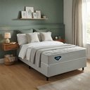 Ver imagem 4 de Base Cama Box Solteiro Barcelona Madeira Tecido Antiderrapante Cinza Ecoflex 88cm