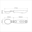 Ver imagem 4 de Concha para Sorvete Utilitá com Lâmina em Aço Inox e Cabo de Polipropileno Vermelho