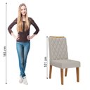 Ver imagem 4 de Conjunto com 2 Cadeiras Estofadas Veludo Sala de Jantar Bele Viero