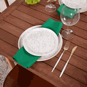 Ver imagem 4 de Kit 6 Guardanapos de Tecido Oxford Liso 35 X 35cm Natal Verde