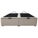 Ver imagem 6 de Base Box Baú para Cama Casal Queen 158x198cm Bipartido Liz S05 Corano Bege - Mpozenato