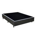 Ver imagem 2 de Base Box Casal Santo Box Suede 40x138x188:cinza