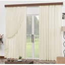 Ver imagem 1 de Cortina Blackout com Voil para Trilho Suiço 2,80 x 2,70 Palha