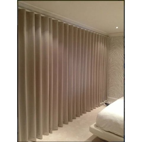 Cortina Blackout com Voal para Trilho Suiço 7,00 x 2,70 Avelã