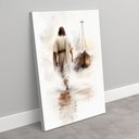 Ver imagem 2 de Quadro Decorativo Exclusivo Jesus sobre Águas Sala Quarto Casa Escritório