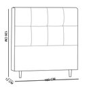 Ver imagem 5 de Cabeceira Roma para Cama Box Queen 160 cm Suede - D’RossiCinza