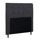 Ver imagem 1 de Cabeceira Para Cama Box Luna Queen 1,60cm Suede Cinza - FdECOR