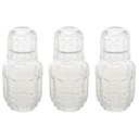 Ver imagem 1 de 3 Garrafas para Água Moringa de Vidro 500ml Copo Tampa Lyor Faces