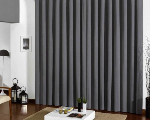 Cortina Blackout com Voil 4,00 x 2,50 Cinza