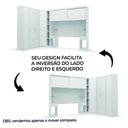 Ver imagem 3 de Guarda Roupas Modulado de Casal 1,38 com Cabeceira Genova Plus 6 Portas 4 gavetas Batrol