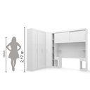Ver imagem 6 de Guarda Roupas Modulado de Casal 1,38 com Cabeceira Genova Plus 6 Portas 4 gavetas Batrol