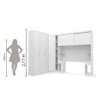 Guarda Roupas Modulado de Casal 1,38 com Cabeceira Genova Plus 6 Portas 4 gavetas Batrol - 6