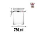 Ver imagem 4 de Kit 4 Pote Hermético Acrilíco Redondo Transparente Hauskraft