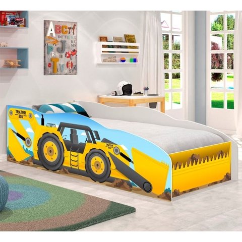 Cama Juvenil Escavadeira com Colchão