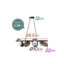 Ver imagem 3 de Pendente Leblon Preto 118cm 5xe27 200w - Rm001b - Bella