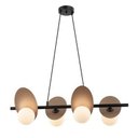 Ver imagem 1 de Pendente Leblon Preto 118cm 5xe27 200w - Rm001b - Bella