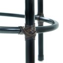 Ver imagem 2 de Kit 2 Banquetas Baixa de Cozinha Encosto Junco