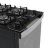Fogão 4 Bocas Preto Frente Vidro Espelhado e Timer Digital Biv - 5
