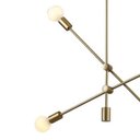 Ver imagem 2 de Pendente Ipanema 68cmØ X H139cm 4XE27 - Dourado | Bella