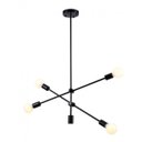 Ver imagem 1 de Pendente Ipanema 68cmø x H139cm 4xe27 - Preto | Bella