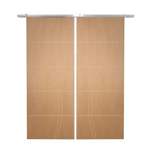 Porta Dupla de Correr P- Verniz Frisada Fs Duplo - 210x160