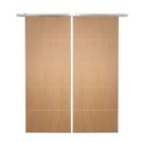 Ver imagem 1 de Porta Dupla de Correr P- Verniz Frisada Fs Duplo - 210x160