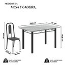 Ver imagem 3 de Conjunto Sala de Jantar com 4 Cadeiras Lívia Preto