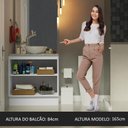 Ver imagem 5 de Armário Gabinete para Banheiro 80cm 2 Portas Branco Madesa