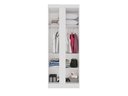 Ver mais imagens de Guarda-Roupa Casal Modulado Canto com Espelho 11 Portas 4 Gavetas Multimóveis Branco