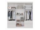 Ver imagem 6 de Guarda-Roupa Casal Modulado Canto com Espelho 11 Portas 4 Gavetas Multimóveis Branco