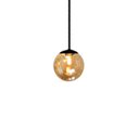 Ver imagem 5 de Pendente Moderno Jabuticaba Preto 1 Esfera Globo de Vidro - ÂMBAR