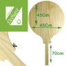 Tabua Pá de Madeira Pizza 45cm Uso Profissional Massas Leve - 2