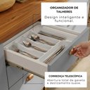 Ver imagem 6 de Balcão Grande Cozinha Positano New 100% MDF 2 Portas 3 Gavetas