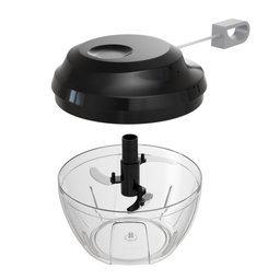 Mini Processador de Alimentos Plástico Premium Preto 13,5cm - 4