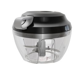 Mini Processador de Alimentos Plástico Premium Preto 13,5cm - 1