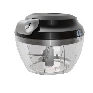 Mini Processador de Alimentos Plástico Premium Preto 13,5cm