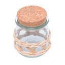 Ver imagem 2 de Pote de Vidro com Fibra Natural e Tampa Rolha 190ml