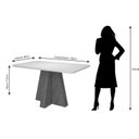Ver imagem 4 de Conjunto para Sala de Jantar Mesa 130cm Maite 4 Cadeiras Nicole Cimol