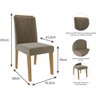 Conjunto para Sala de Jantar Mesa 130cm Maite 4 Cadeiras Nicole Cimol - 5