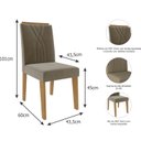Ver imagem 5 de Conjunto para Sala de Jantar Mesa 130cm Maite 4 Cadeiras Nicole Cimol