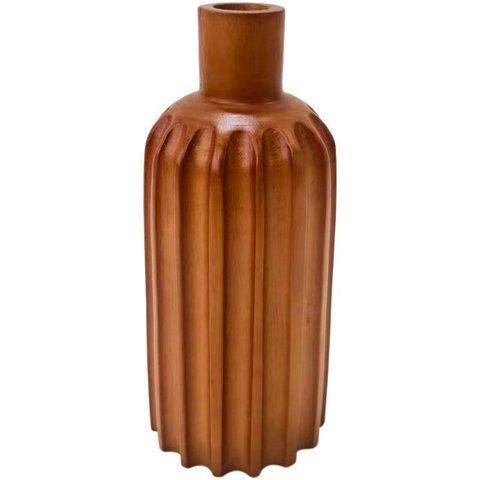 Vaso Decorativo Enfeite Home&Co Madeira 30x15x15cm Natural