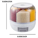 Ver imagem 5 de Organizador Alimentos Giratório 6 Divisórias Porta Grãos Lorben