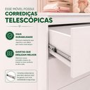 Ver imagem 5 de Guarda Roupa Apolo 3 Portas de Bater 3 Gavetas Branco Fosco Reller Móveis