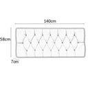 Ver imagem 3 de Painel Cabeceira Paris Casal para Cama Box 1,38 Suede Marrom