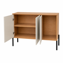 Ver imagem 6 de Aparador 100% MDF Reforçado Sala 3 Portas Elegante Buffet Moderno Black Friday