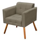 Ver imagem 3 de Kit 01 Namoradeira 02 Poltronas Elisa Suede Marrom Rato