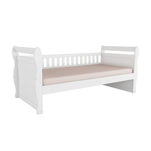 Cama de Babá Maria Branco - Peroba