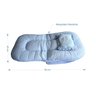 Ninho Redutor Mosquiteiro Berço Portátil Espuma Premium Azul - 3